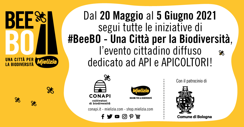 CONAPI-Mielizia presenta #BeeBO - Una Città per la Biodiversità: Bologna amica delle api e dell’ambiente.