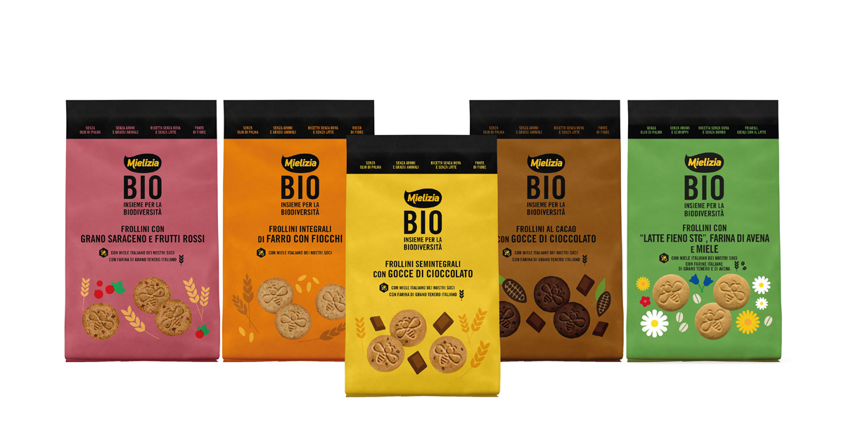 Confezione frollini Mielizia BIO con zucchero italiano