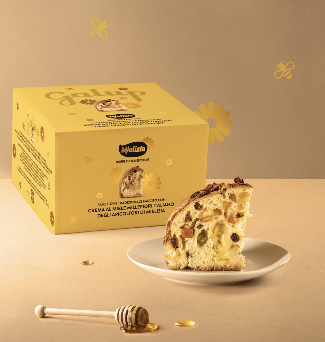 mielizia news - natale panettone galup mielizia con miele millefiori italiano