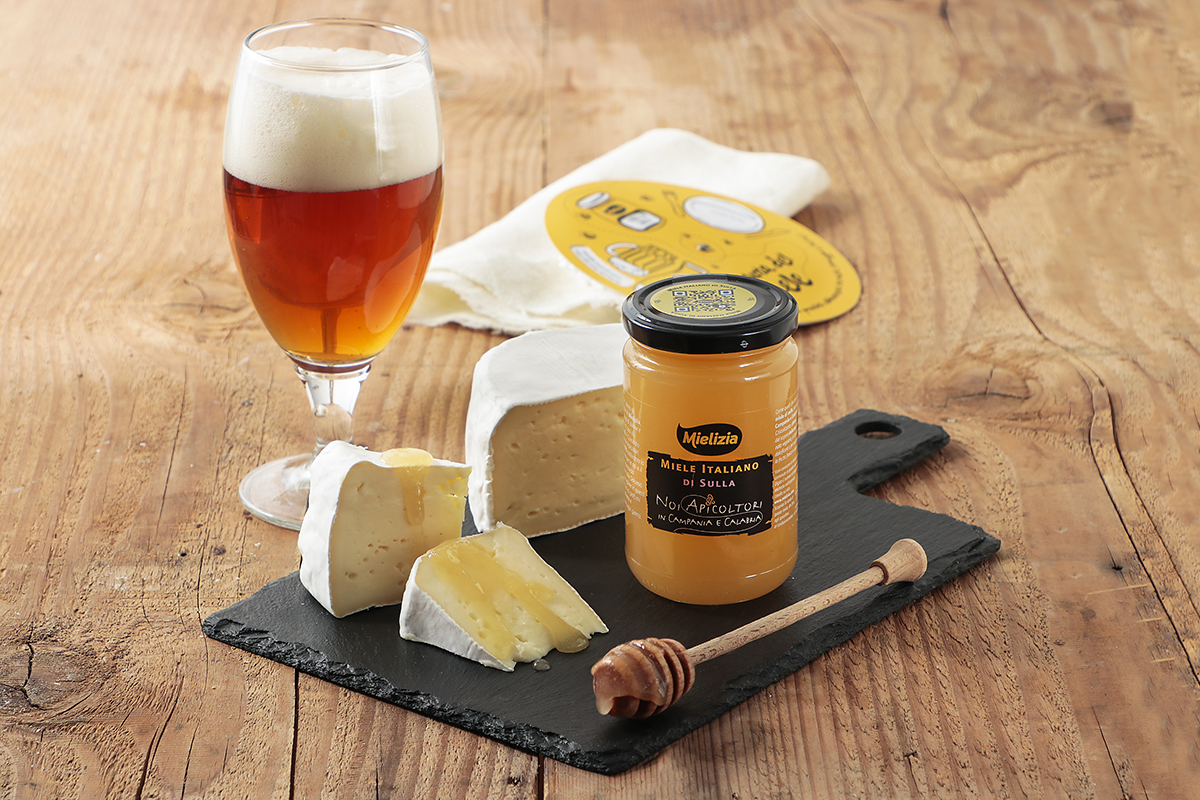 mielizia blog - abbinamento Miele sulla formaggio crosta fiorita Camembert birra saison degustazione aperitivo
