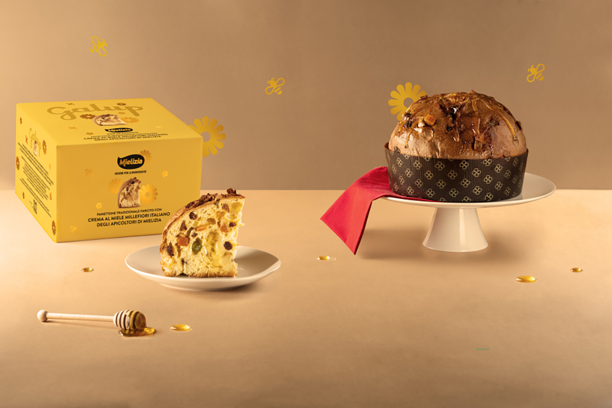 mielizia - Panettone Galup tradizionale con crema al miele millefiori italiano